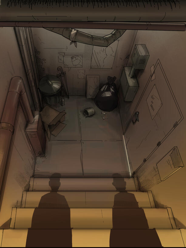 Panel from Late Knight Chess Club webcomic